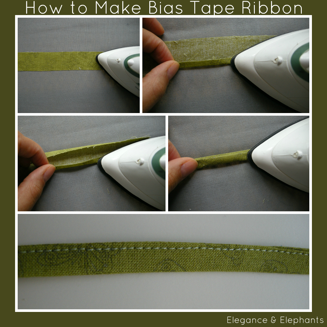 How to Make Bias Tape Ribbon